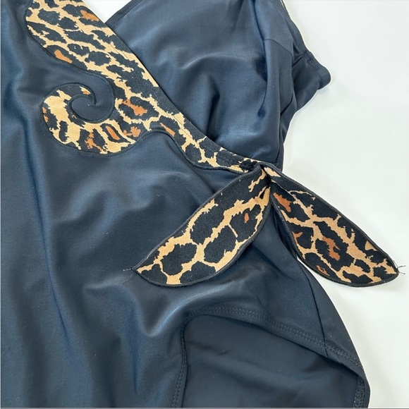 Vintage Oscar De La Renta Leopard Bathing Suit - Picture 2 of 8